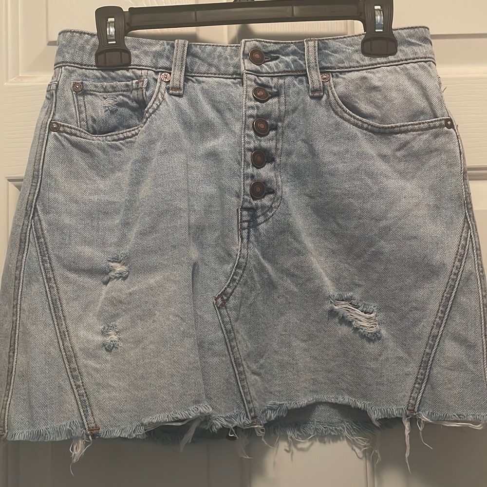 Free People Denim Skirt
